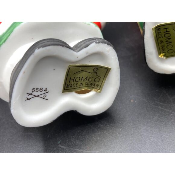 Vintage Homco Christmas Figures Set of 3 Drums Cymbals Figurines Holiday Decor - Picture 4 of 4